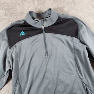 Adidas Aronimink Golf Club 1/4 Zip Pullover Mens size L Large Polyester Blend